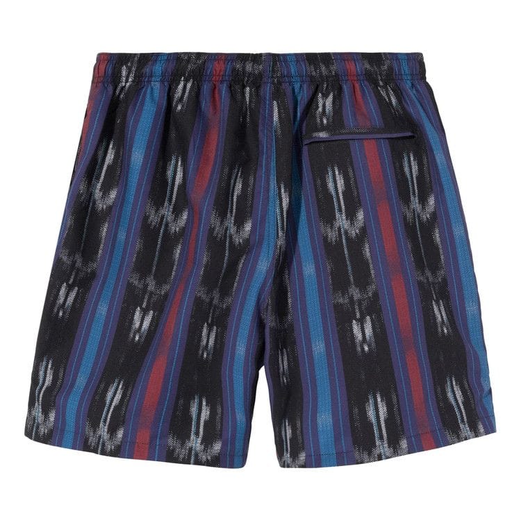 Stussy Ikat Stripe Water Shorts Black