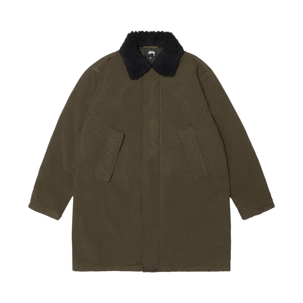 Stussy Insulated Long Coat Forest Green