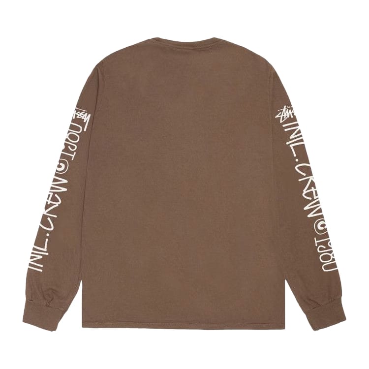 Stussy International Crew Long-Sleeve T-Shirt Brown
