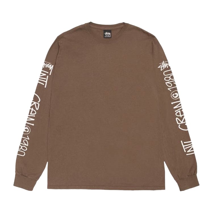 Stussy International Crew Long-Sleeve T-Shirt Brown