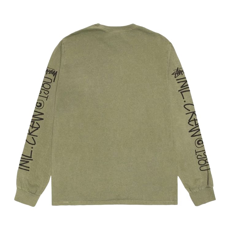 Stussy International Crew Long-Sleeve T-Shirt Olive