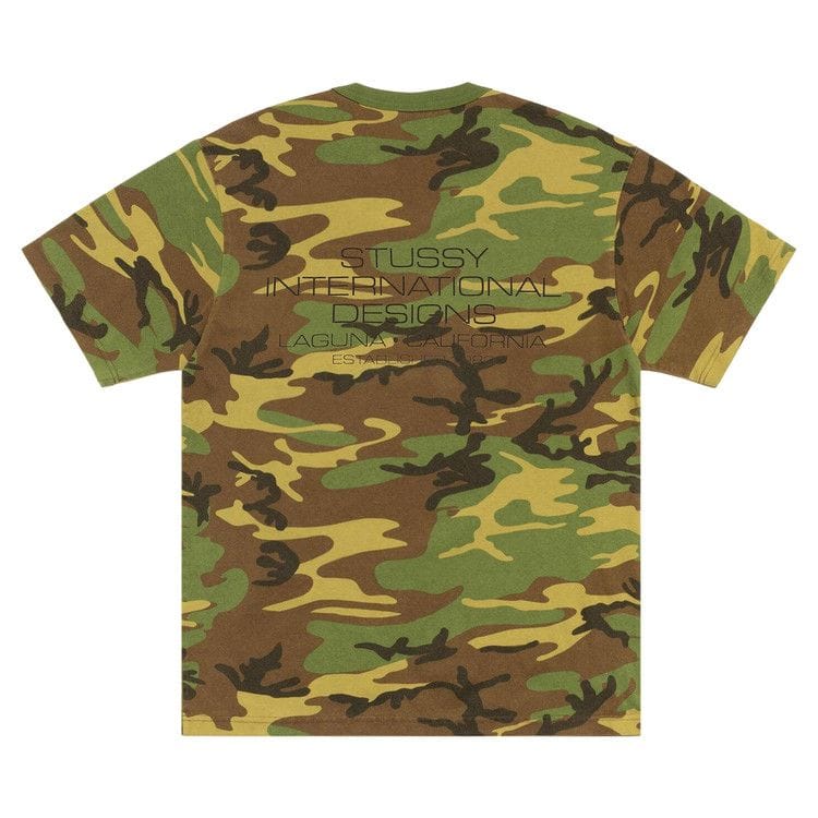 Stussy International Design T-Shirt Pigment Dyed Camo