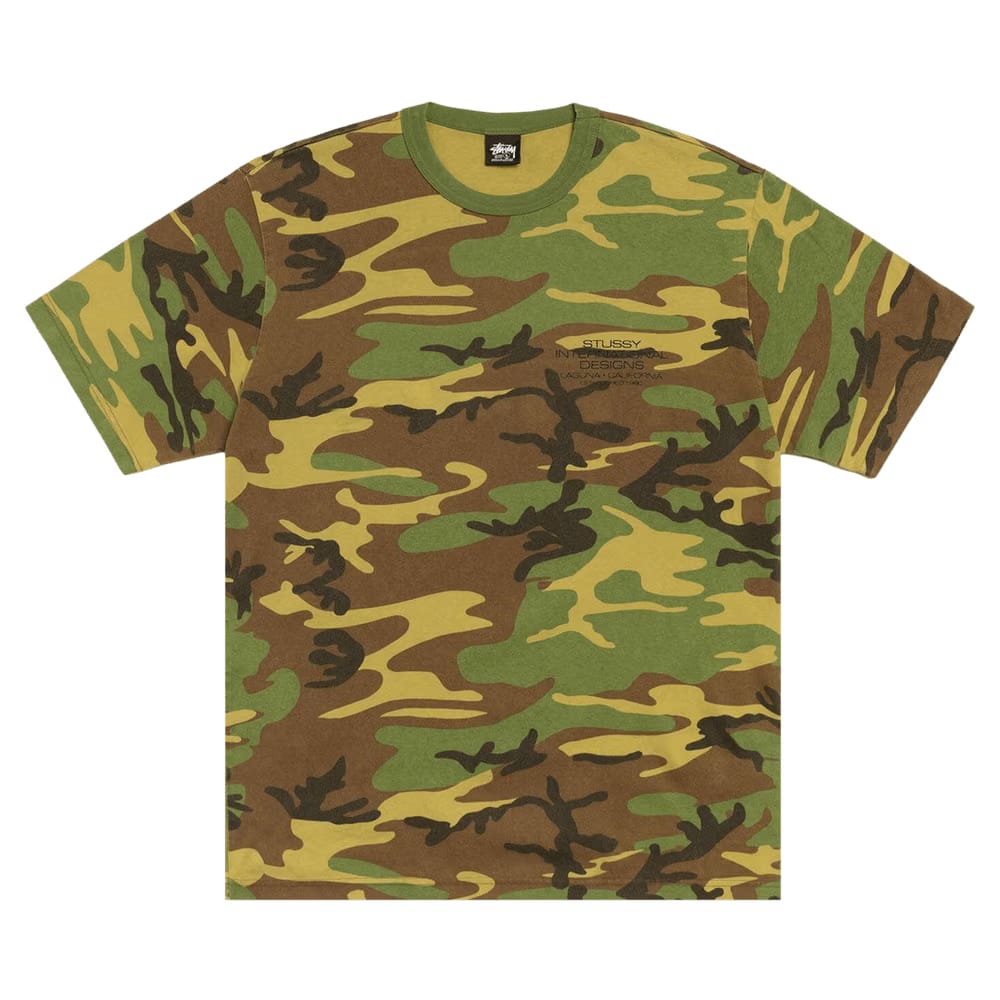 Stussy International Design T-Shirt Pigment Dyed Camo