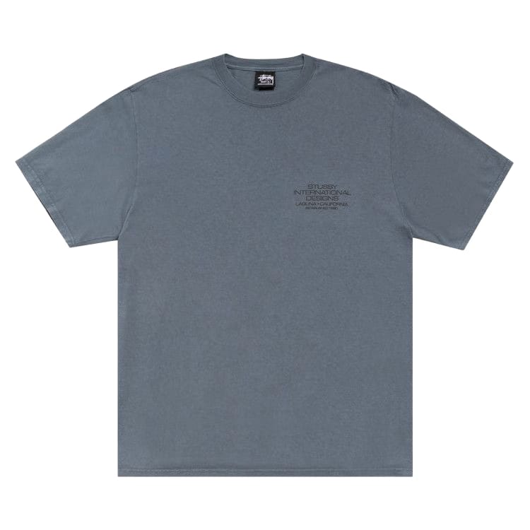 Stussy International Design T-Shirt Pigment Dyed Navy