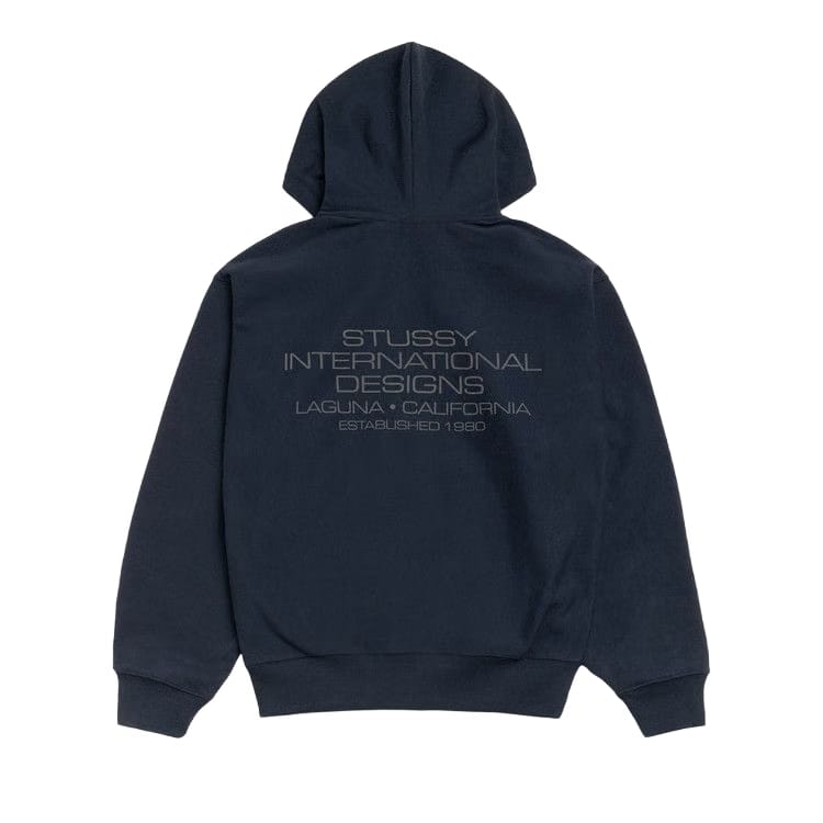 Stussy International Designs Zip Hoodie Navy