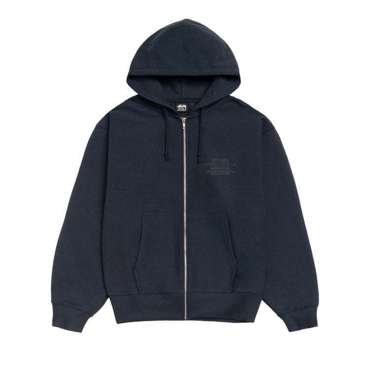 Stussy International Designs Zip Hoodie Navy