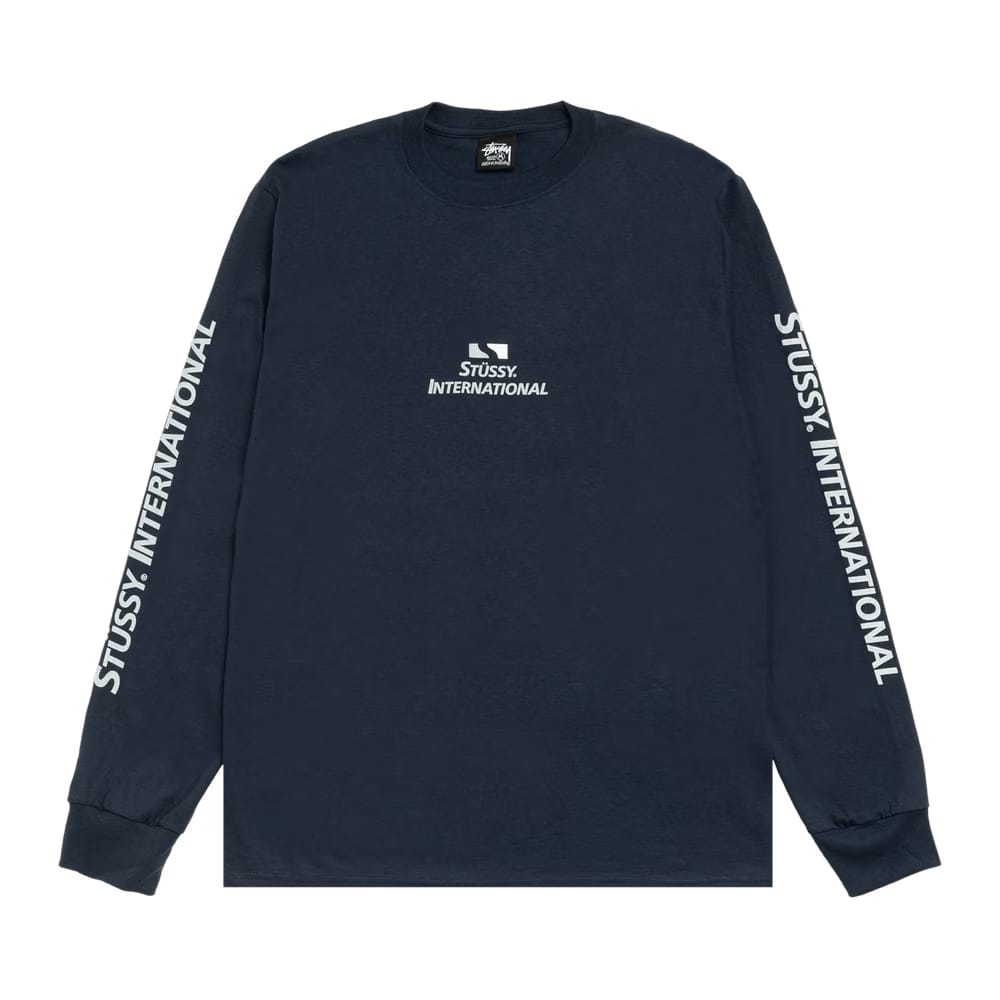 Stussy International Long-Sleeve T-Shirt Navy