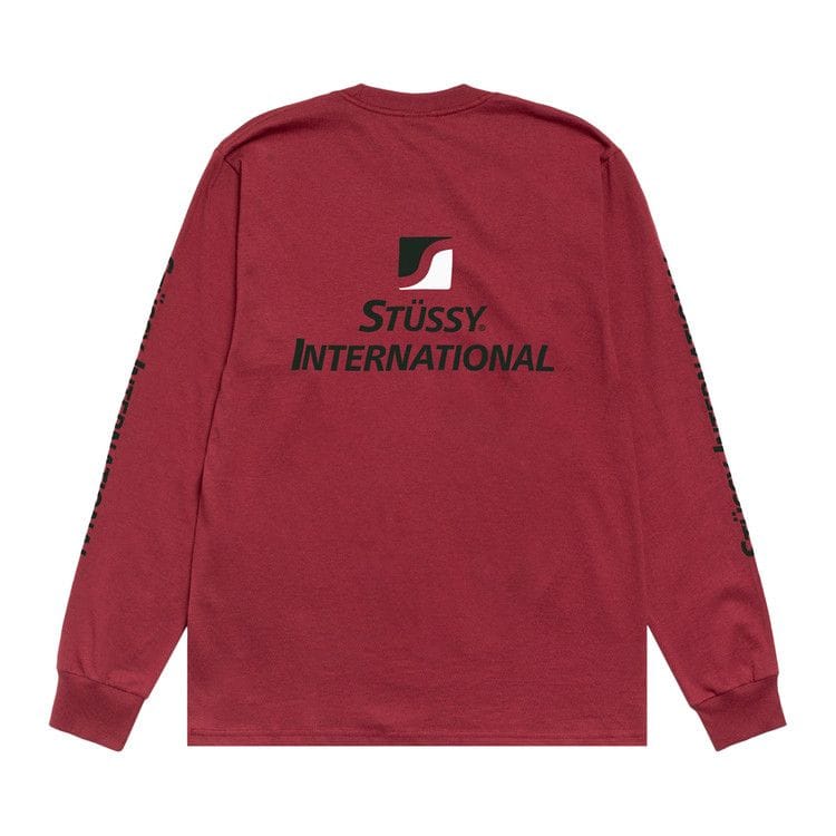 Stussy International Long-Sleeve T-Shirt Wine