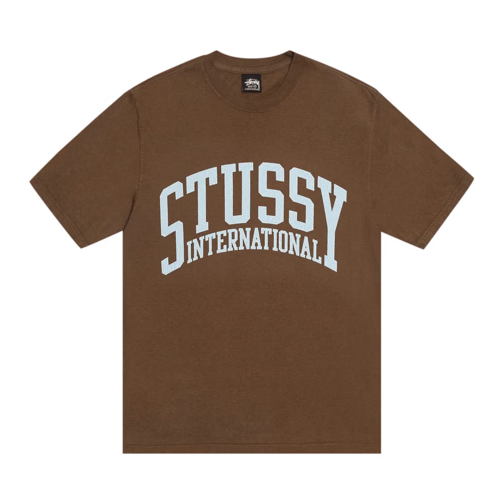 Stussy International T-Shirt Pigment Dyed Brown