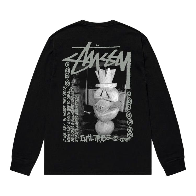 Stussy Landin Long-Sleeve T-Shirt Black