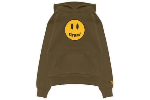 drew house mini drew mascot kids Hoodie midnight olive