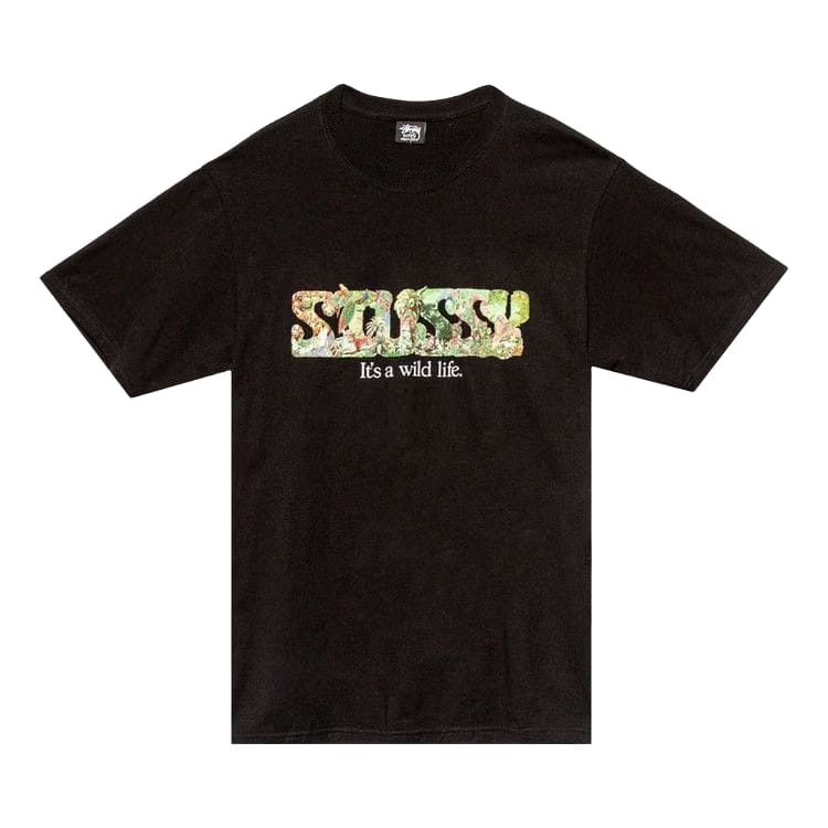 Stussy It's A Wild Life T-Shirt Black