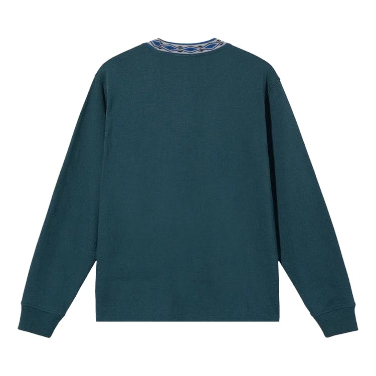 Stussy Jacquarded Crew Teal