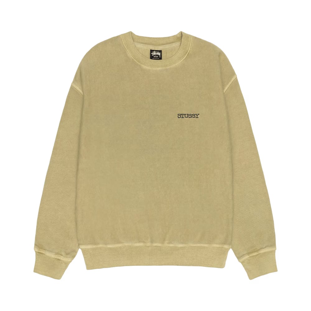 Stussy Jumbo Crew Pigment Dyed Elm