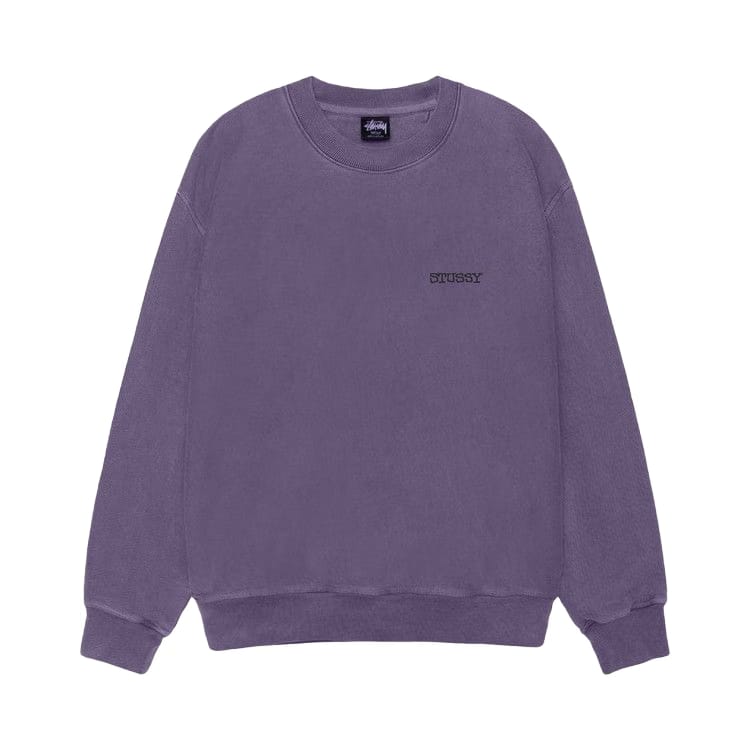 Stussy Jumbo Crew Pigment Dyed Grape