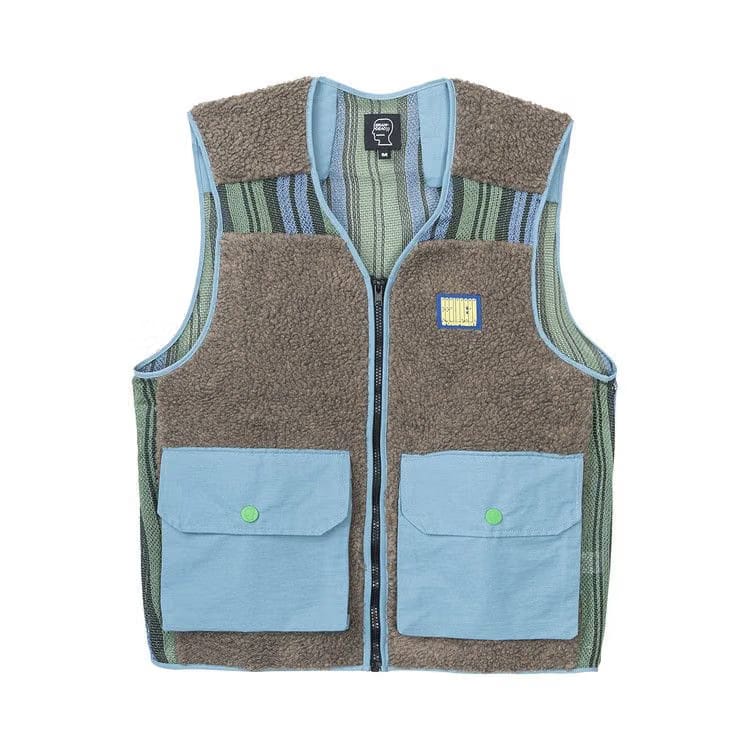 Brain Dead Sherpa Tactical Vest Brown/Skyblue