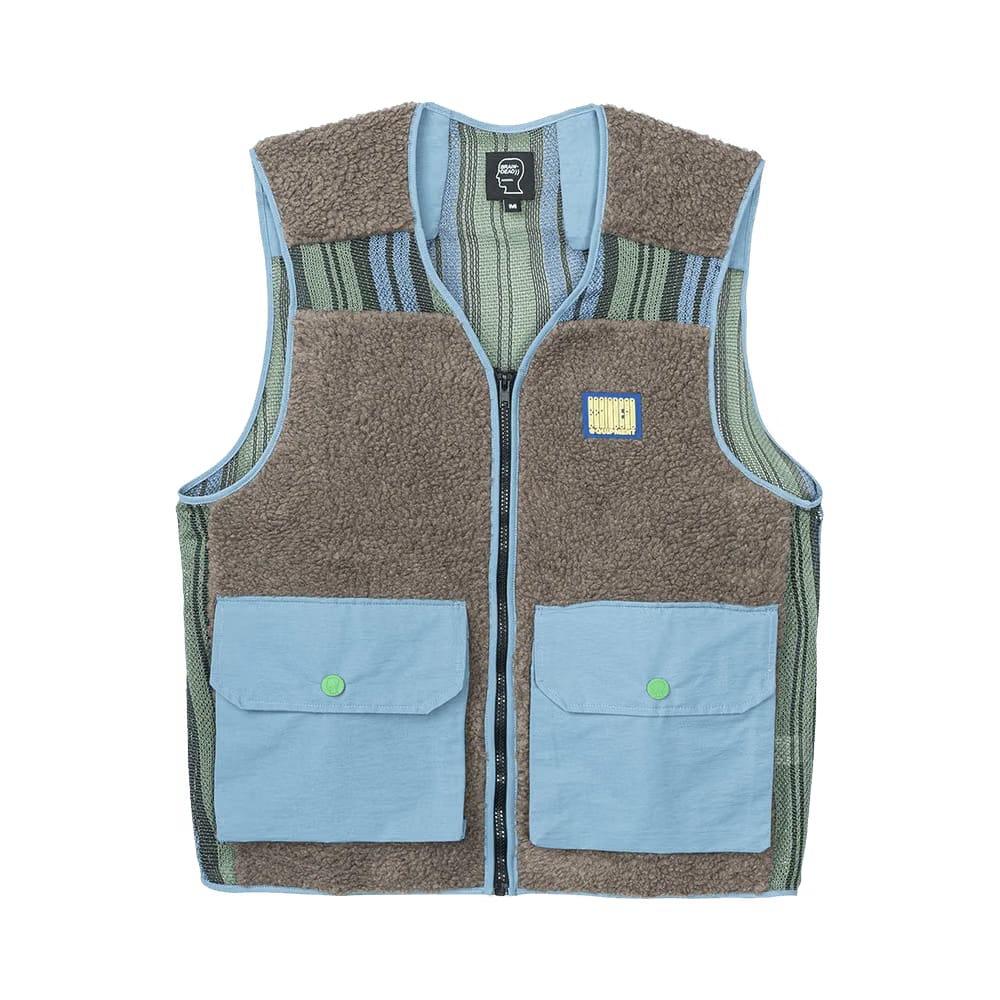 Brain Dead Sherpa Tactical Vest Brown/Skyblue