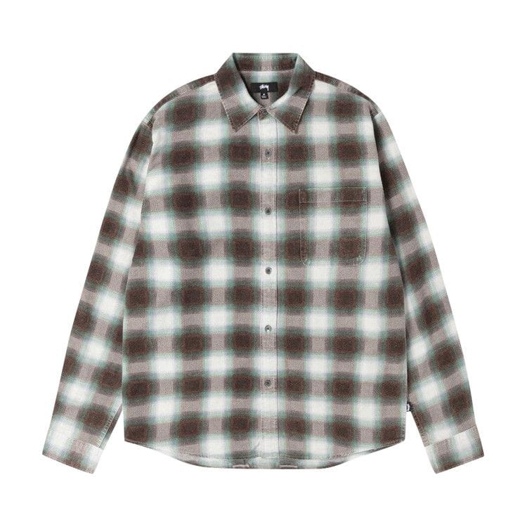 Stussy June Plaid Shirt Bone