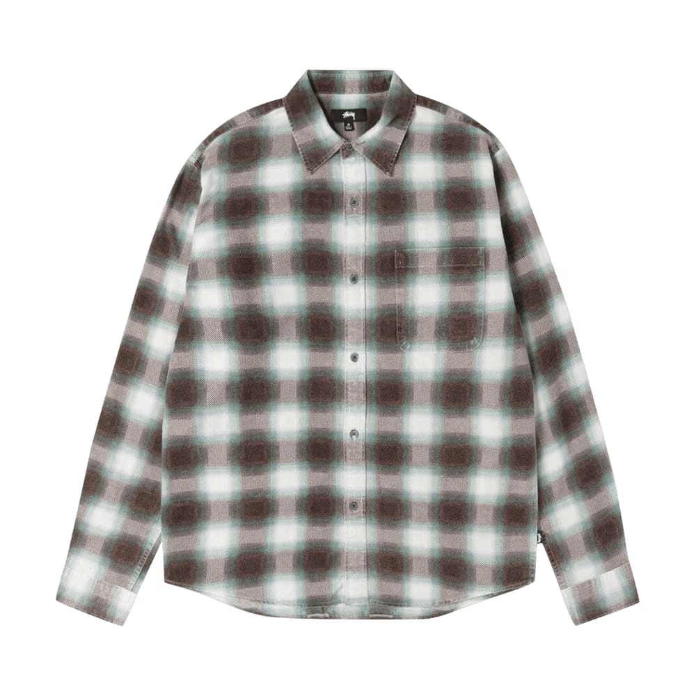 Stussy June Plaid Shirt Bone