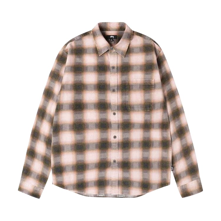 Stussy June Plaid Shirt Rose