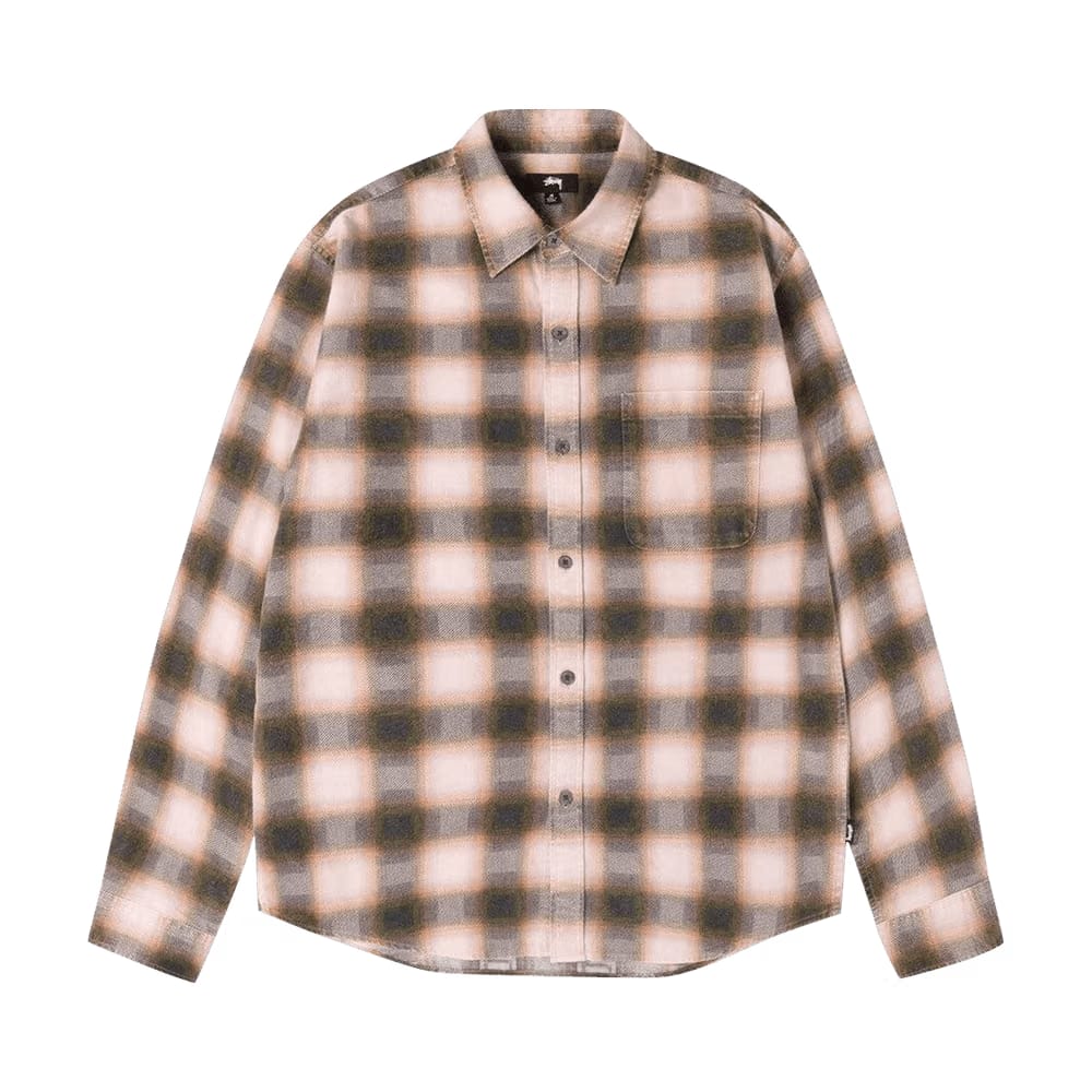 Stussy June Plaid Shirt Rose