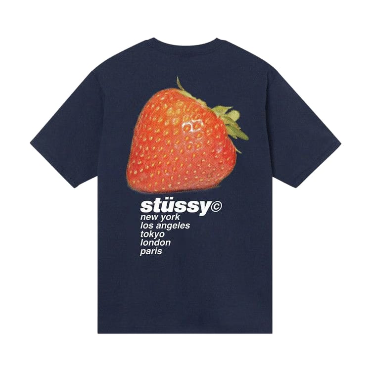 Stussy Strawberry T-Shirt Navy