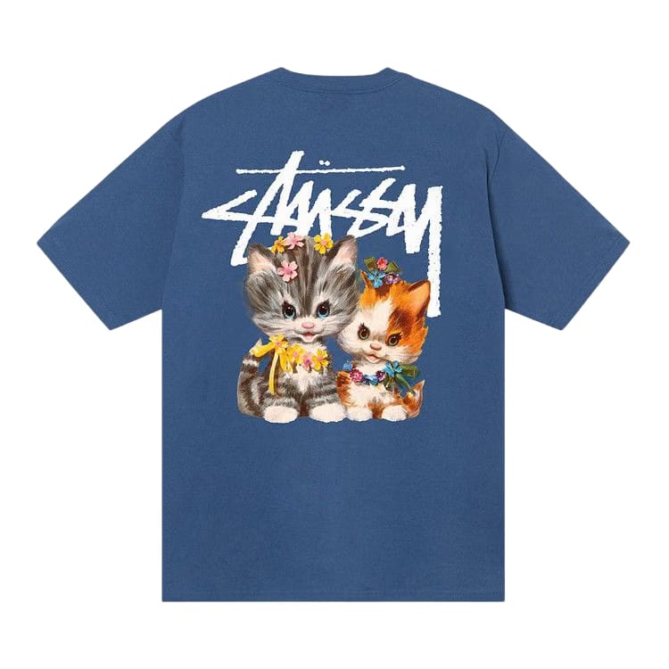 Stussy Kittens T-Shirt Blue