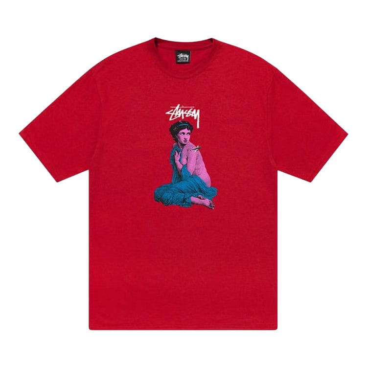 Stussy Lady Rome T-Shirt Dark Red
