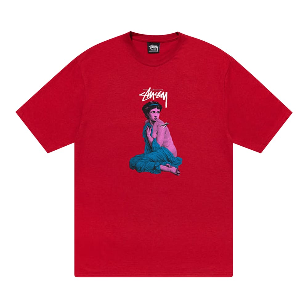 Stussy Lady Rome T-Shirt Dark Red