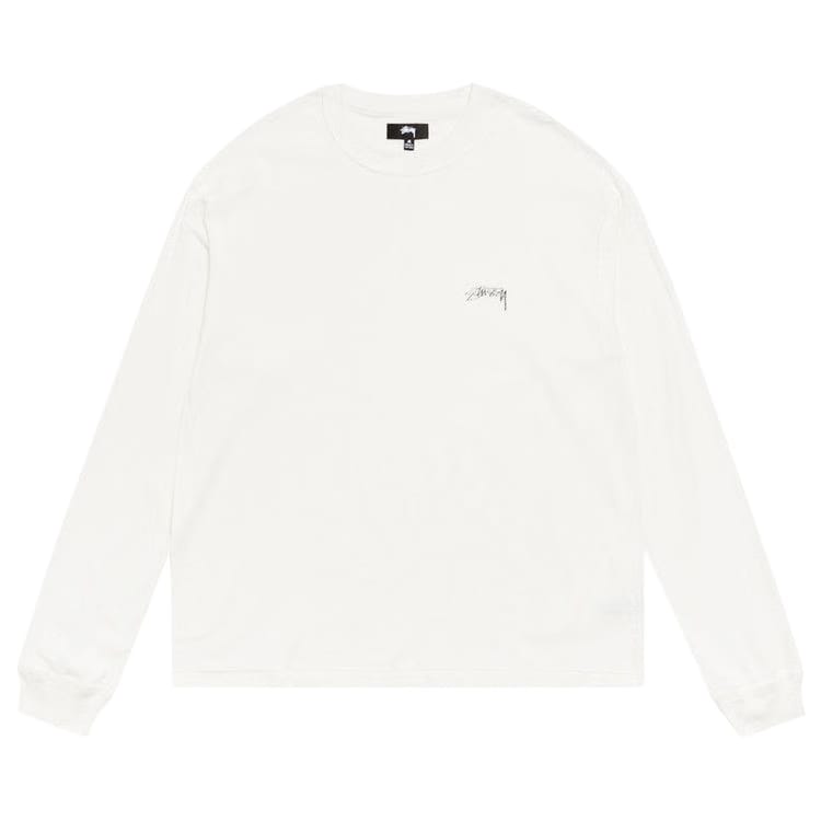 Stussy Lazy Long-Sleeve T-Shirt White