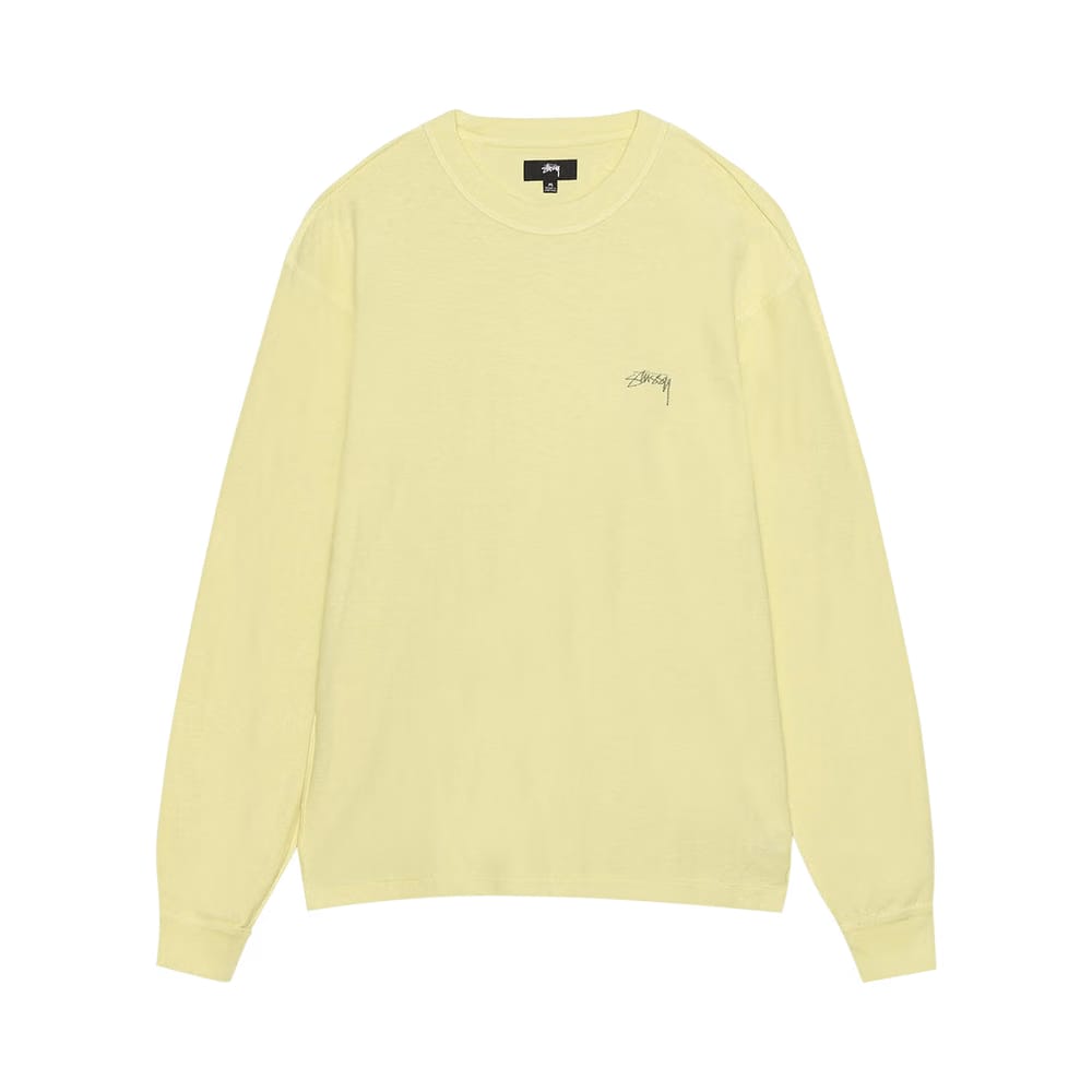 Stussy Lazy Long-Sleeve T-Shirt Yellow