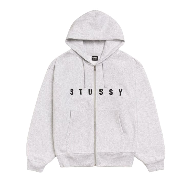Stussy Lens Zip Hoodie Ash Heather