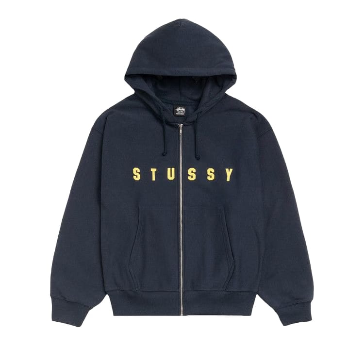 Stussy Lens Zip Hoodie Navy