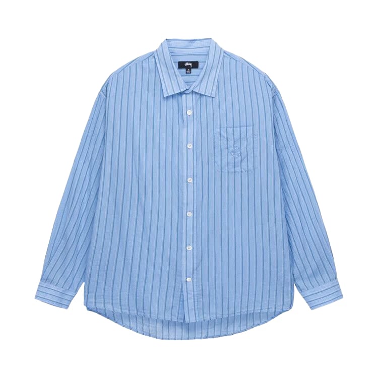 Stussy Light Weight Classic Shirt Blue Stripe