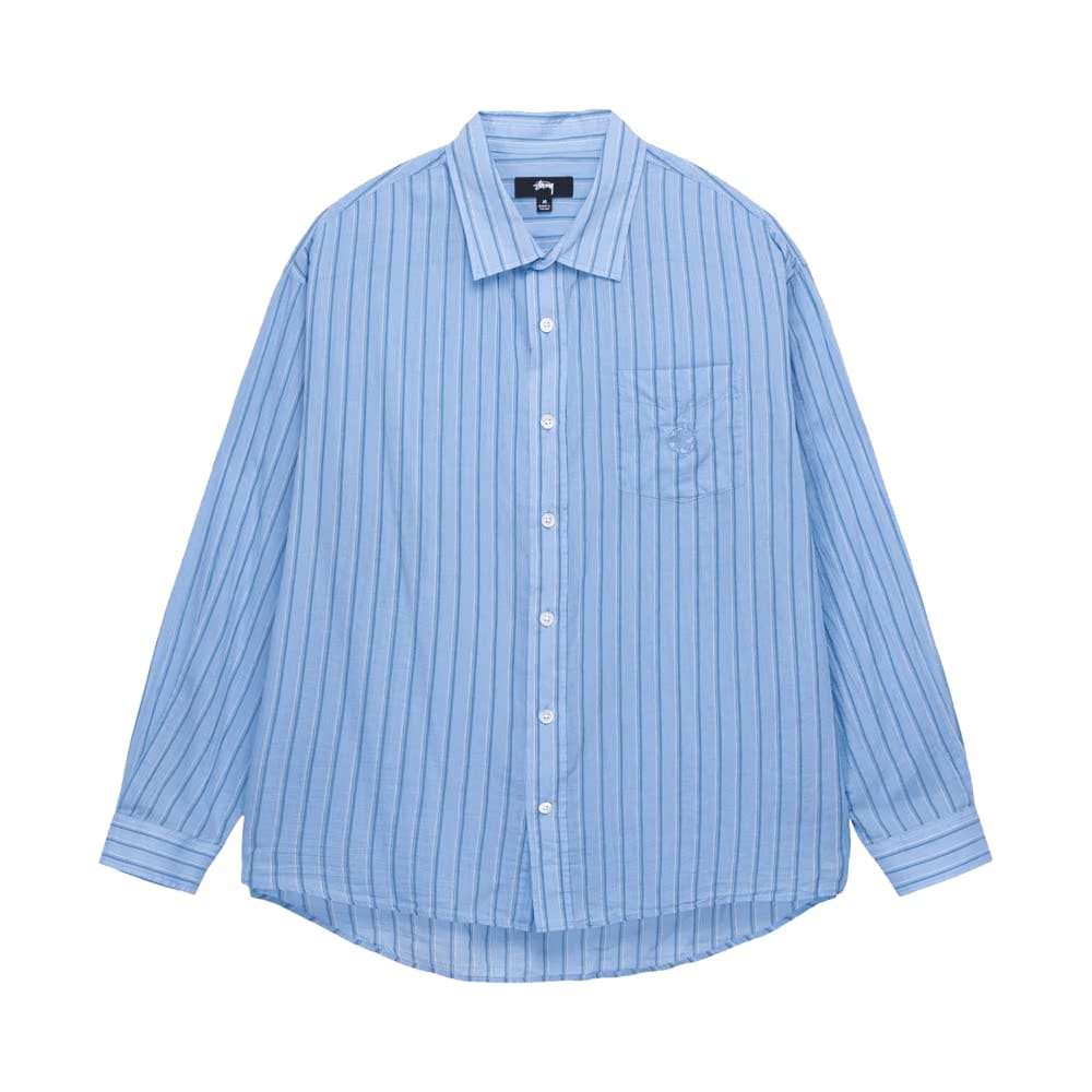 Stussy Light Weight Classic Shirt Blue Stripe