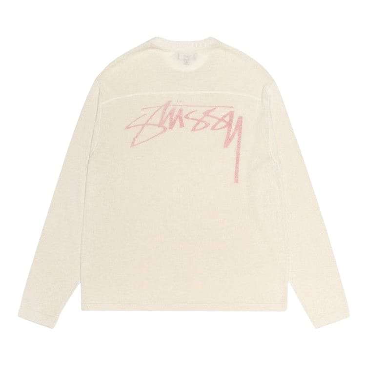 Stussy Lightweight Football Crew Bone