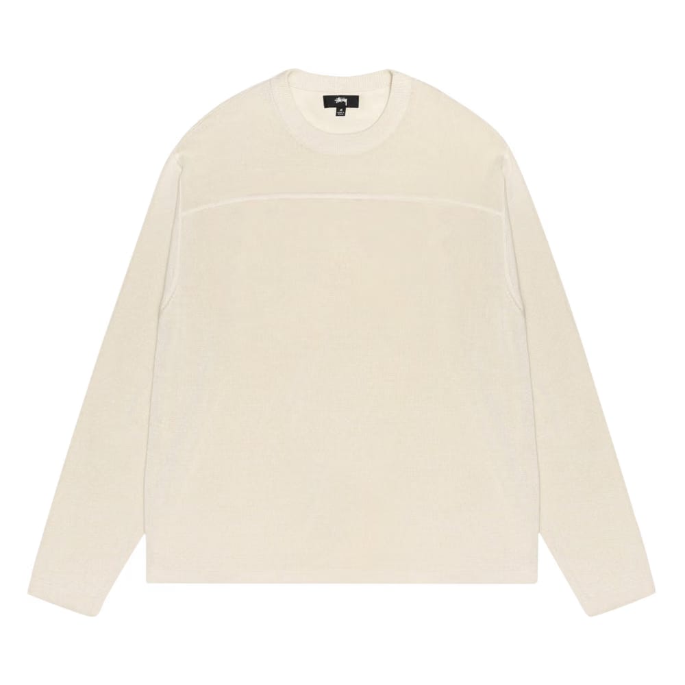 Stussy Lightweight Football Crew Bone