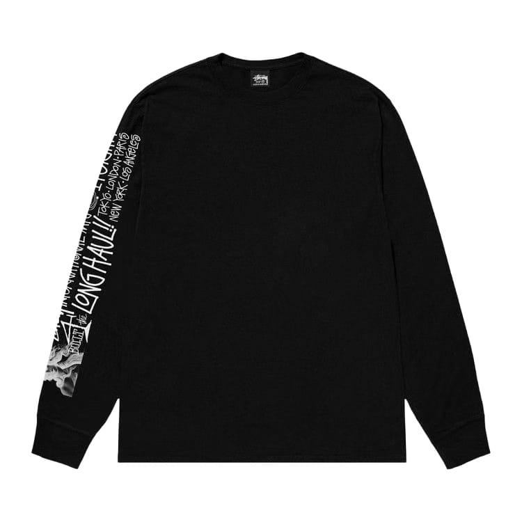 Stussy Long Haul Long-Sleeve T-Shirt Black