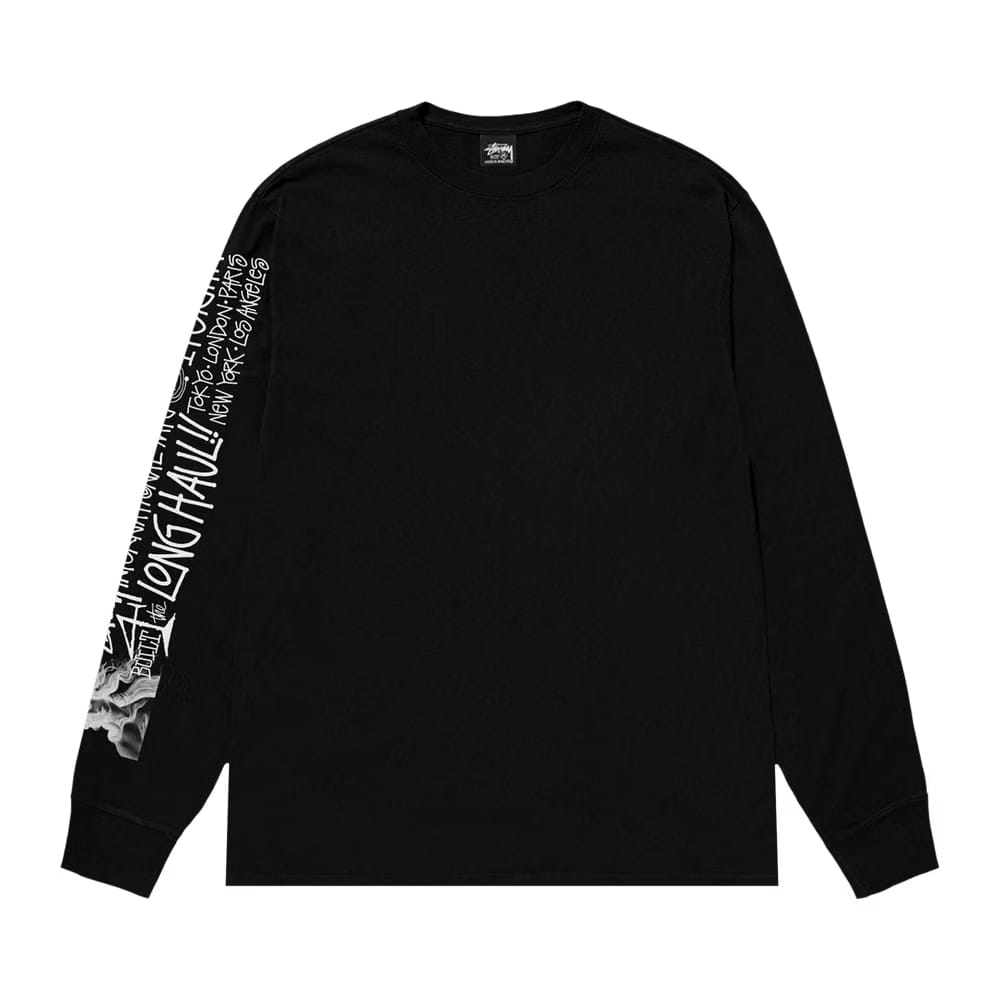 Stussy Long Haul Long-Sleeve T-Shirt Black