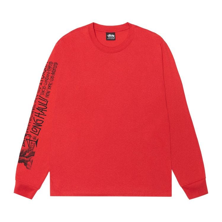 Stussy Long Haul Long-Sleeve T-Shirt Cayenne