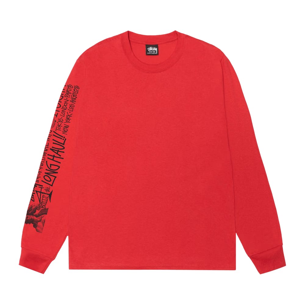 Stussy Long Haul Long-Sleeve T-Shirt Cayenne