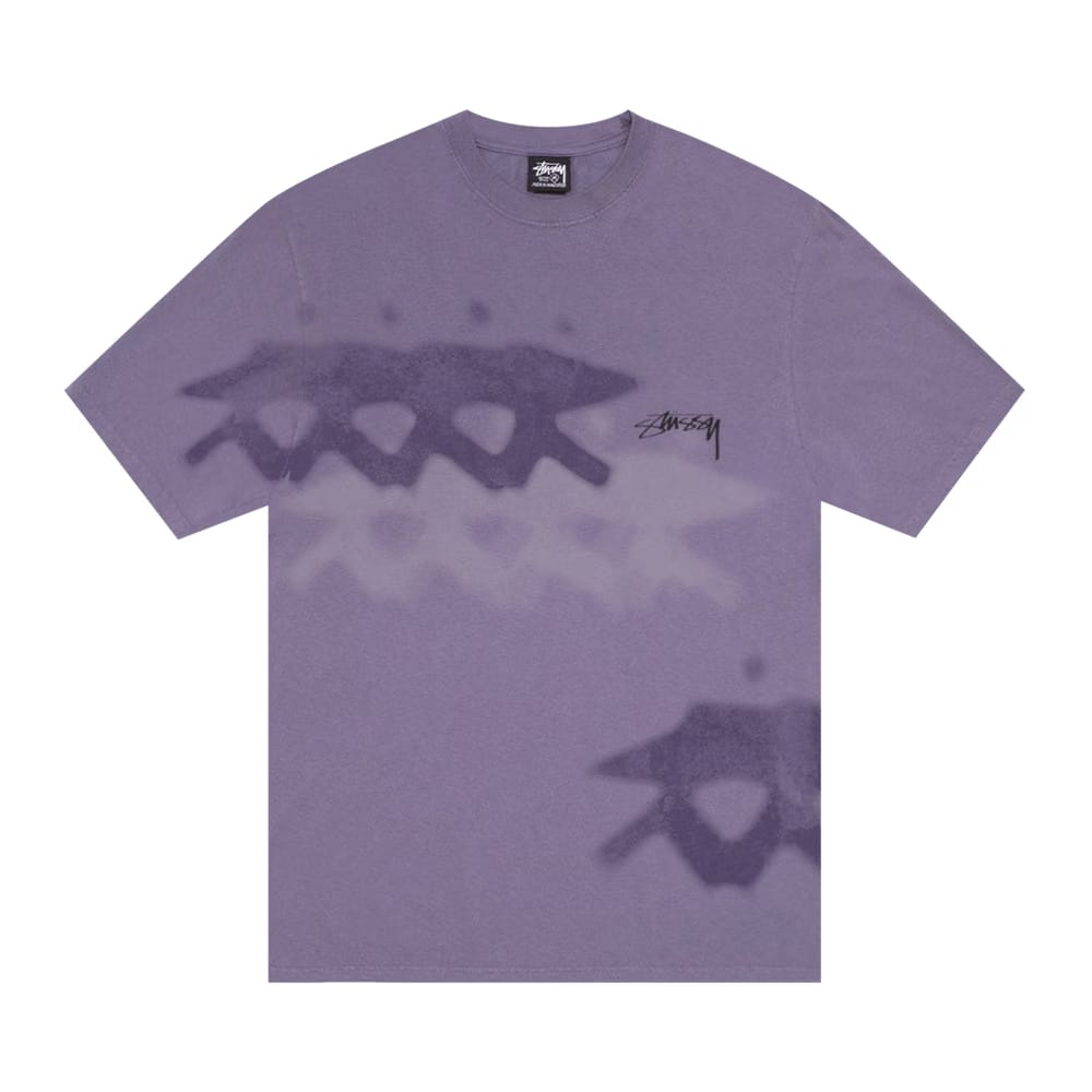 Stussy Low Tide T-Shirt Pigment Dyed Grape