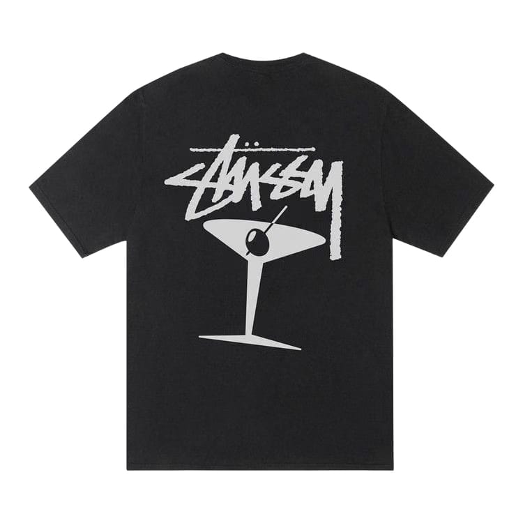Stussy Martini T-Shirt Pigment Dyed Black