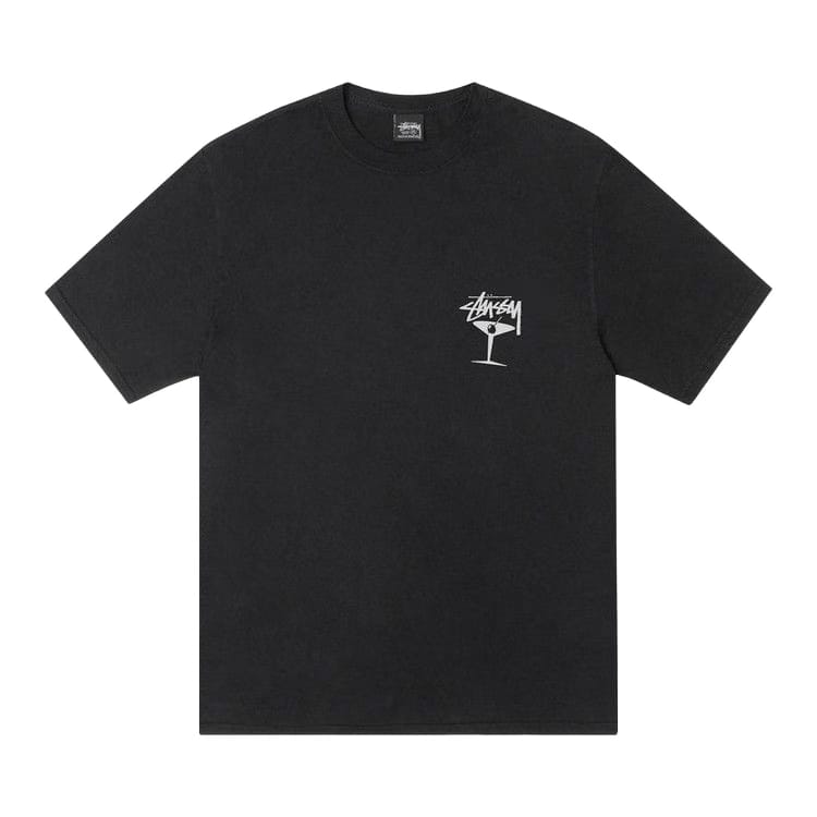 Stussy Martini T-Shirt Pigment Dyed Black