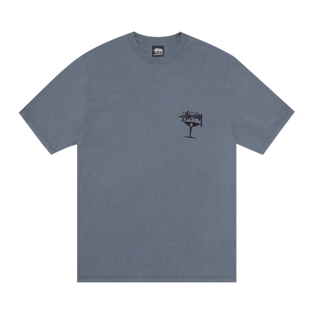Stussy Martini T-Shirt Pigment Dyed Navy
