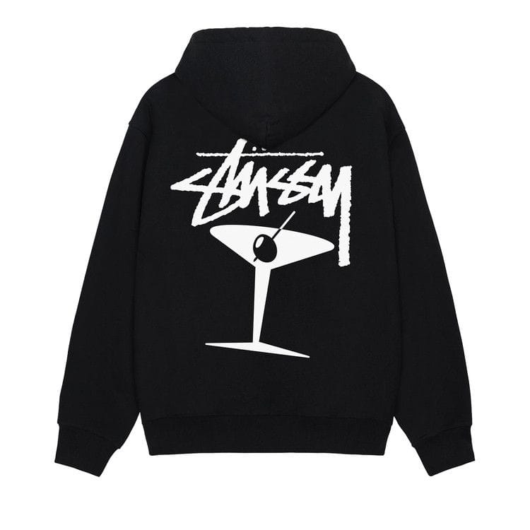 Stussy Martini Zip Hoodie Black