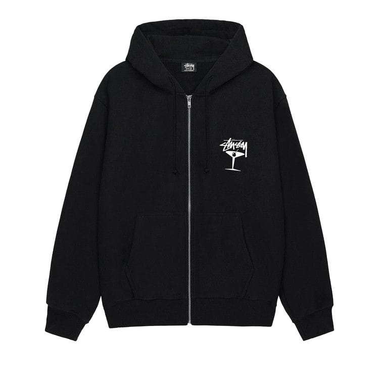 Stussy Martini Zip Hoodie Black