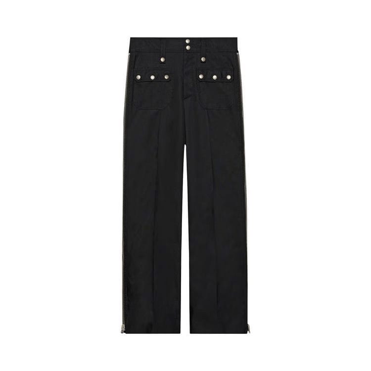 Gucci Pants With Zip Detail Black