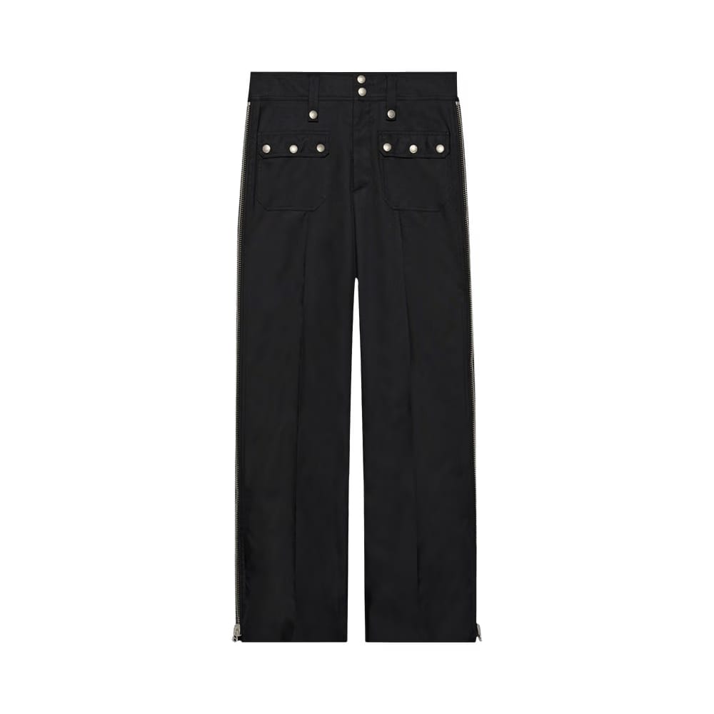 Gucci Pants With Zip Detail Black