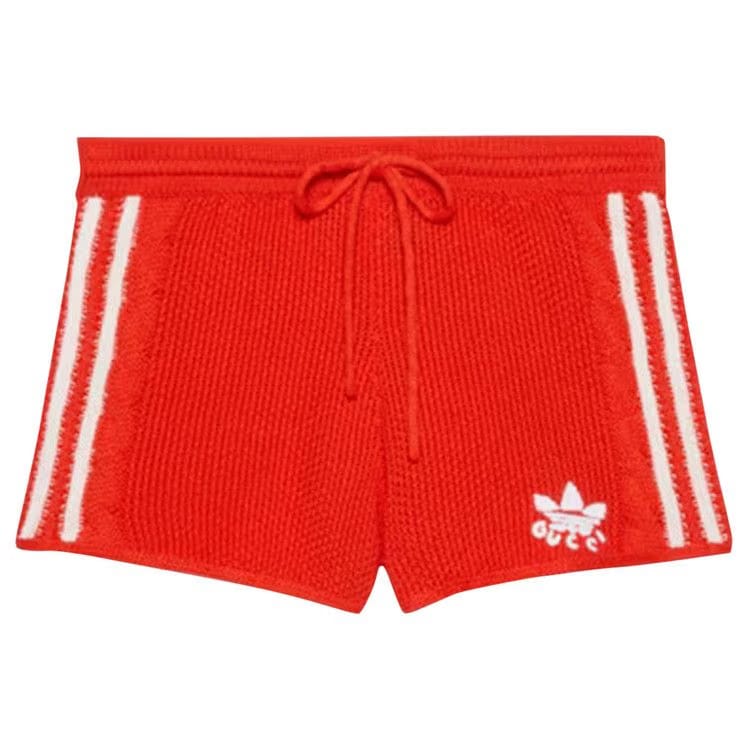 adidas x Gucci Knit Shorts Red